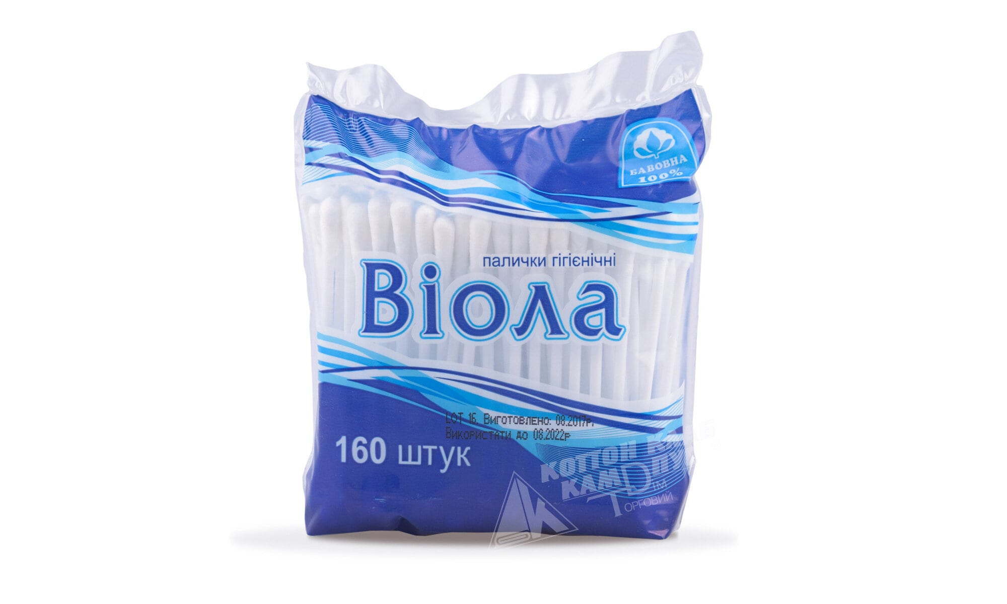 Палички гігієнічні Віола 160 шт./ п/е